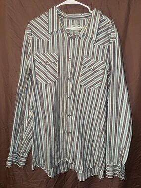 Tecovas Men's Long-Sleeve Striped Button-Down.